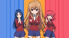 Brown eyes blue hair