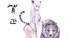 Brown eyes nekomimi animal