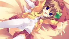 Brown Miracle anime girls blue eyes