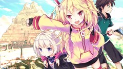 Brown pyramids spica blondes long hair anime girls gray hair 