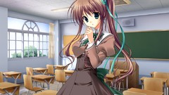 Brown Ribbons anime girls blue eyes seifuku nagase minato Ryohka