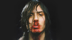 Brunette blood fight gore