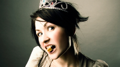 Brunette girl like Princess