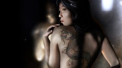 Brunettes backless clothing