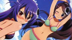 Brunettes bikini brown eyes