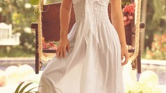 Brunettes bikini see-though dress Melissa Giraldo