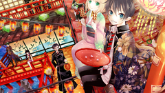 Brunettes blondes Anime anime