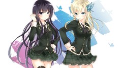 Brunettes blondes blue eyes