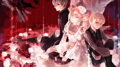 Brunettes blondes Flowers Birds