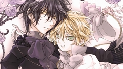 Brunettes blondes Flowers green