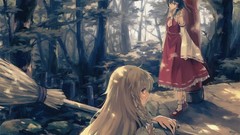 Brunettes blondes Landscapes touhou