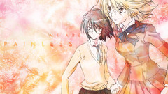 Brunettes blondes school uniforms