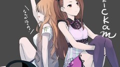 Brunettes blondes skirts tights