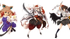 Brunettes blondes tails touhou
