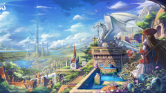 Brunettes blondes water Landscapes