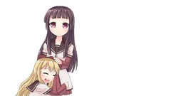 Brunettes blondes white long