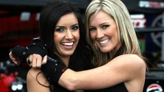 Brunettes blondes woman