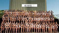 Brunettes blondes woman bikini