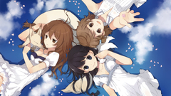 Brunettes blue eyes long