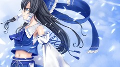 Brunettes blue touhou blue