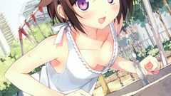 Brunettes boobs skirts The