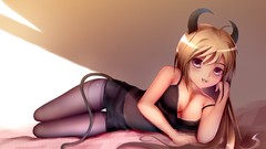 Brunettes boobs tails ecchi