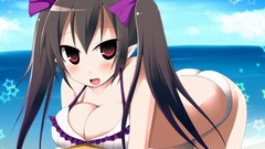 Brunettes boobs touhou bikini