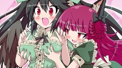 Brunettes boobs touhou wings