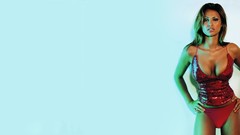 Brunettes boobs woman cleavage