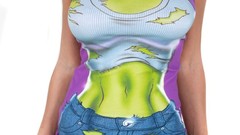 Brunettes boobs woman tank