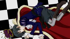 Brunettes boots eyepatch kuroshitsuji