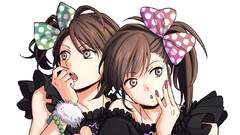 Brunettes brown eyes twins