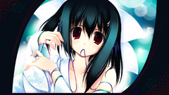 Brunettes close-up long hair