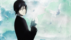 Brunettes clouds white suit