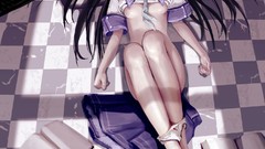 Brunettes Computers purple school