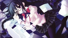 Brunettes Computers skirts Laptops