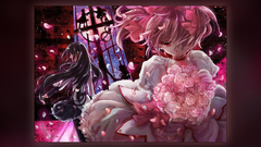 Brunettes Flowers pink hair