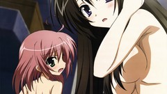 Brunettes green eyes pink