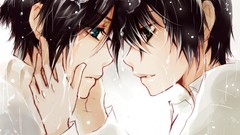 Brunettes green eyes yaoi