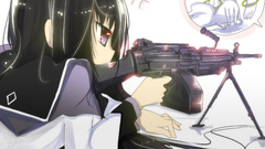 Brunettes Guns weapons mahou