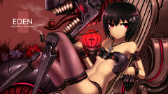 Brunettes mecha mechanical red