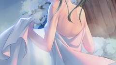 Brunettes night blue eyes