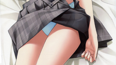 Brunettes panties ecchi beds