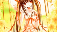 Brunettes panties Flowers yellow