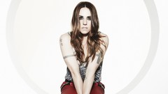 Brunettes photo shoot tight pants Melanie Chisholm Spice Girls