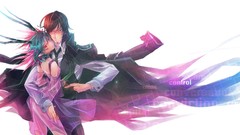 Brunettes red eyes green