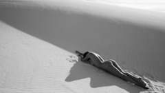 Brunettes sand desert monochrome