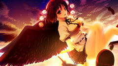 Brunettes sunset video games