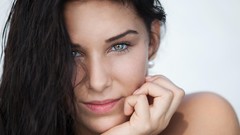 Brunettes supermodels Anja Zeidler