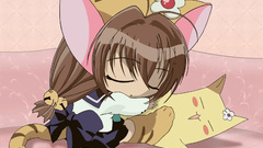 Brunettes tails school uniforms